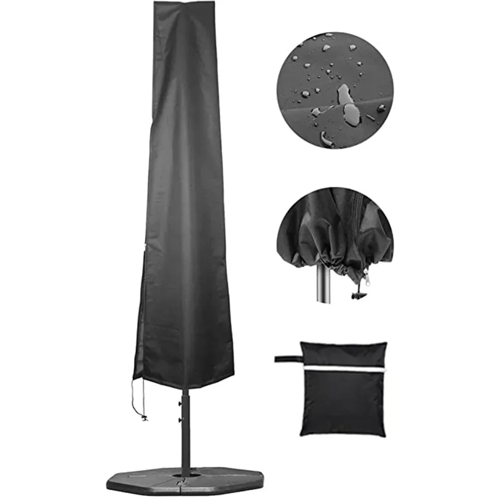 Universal Parasol Cover Waterproof Oxford Fabric Outdoor Cantilever Umbrella Cover for Garden Patio Furniture
