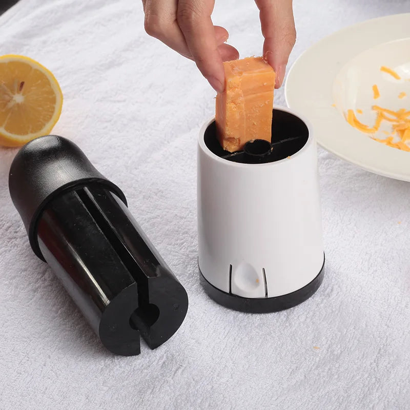 Cheese Grater Cutter 2 Type Blade Kitchen Gadget Chocolate Grater DIY Butter Food Mill Cheese Grater Slicer ABS Stainless Steel