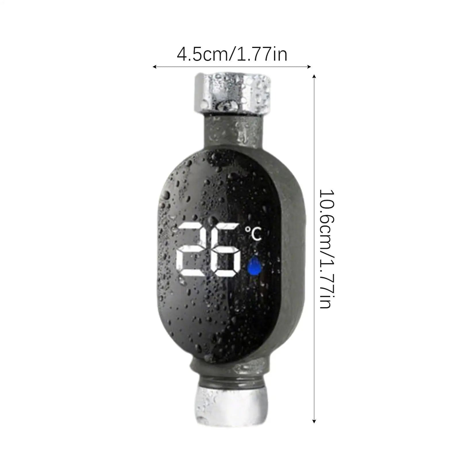 1Pc Bathroom LED Display Home Water Shower Thermometer Water Accurate Temperature Measurement Meter Bathroom